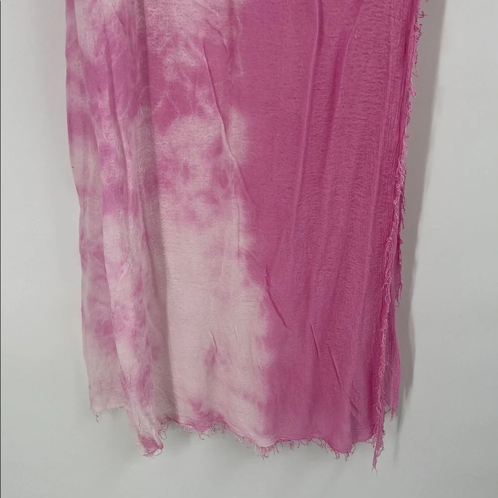 Pink Tie Dye Large Scarf Wrap